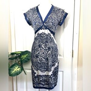 ECI Silk Blend MIDI Dress Size 4